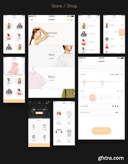 Modda - E-Commerce Mobile UI Kit