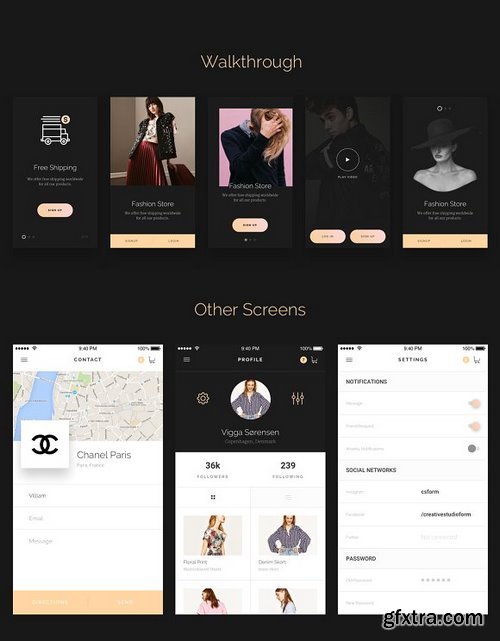 Modda - E-Commerce Mobile UI Kit