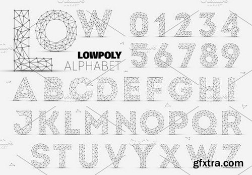 CM - Vector Low Polygon Alphabet 1517529