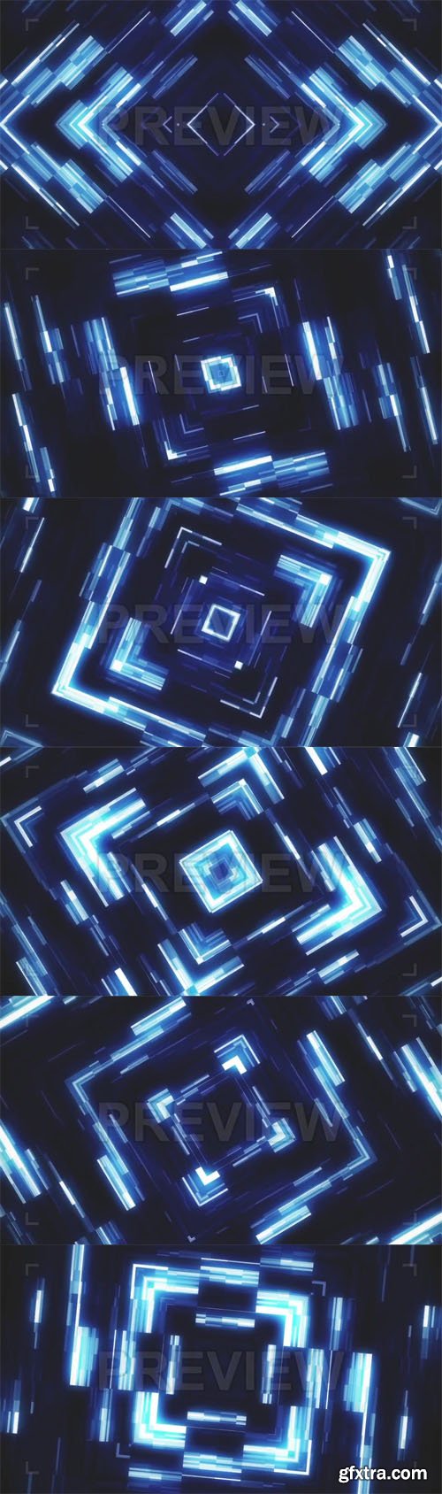 MA - Glowing KaleidoSquares Abstract Vj Loop