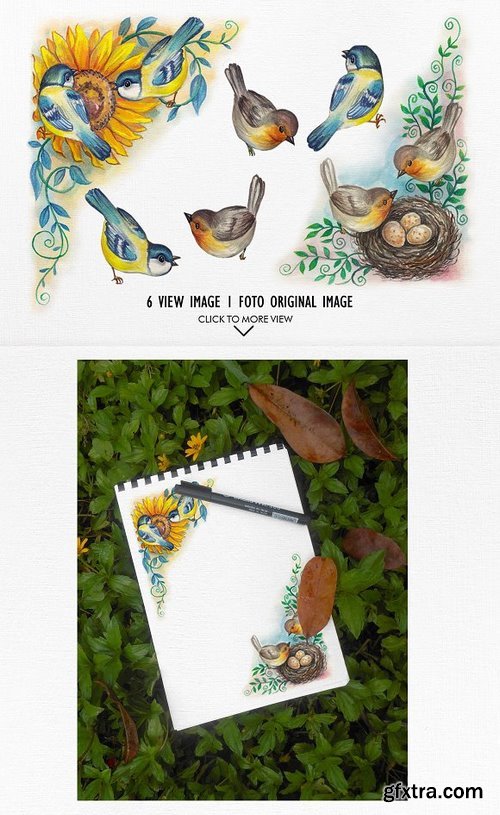 CM - watercolor birds vol.2 1018360