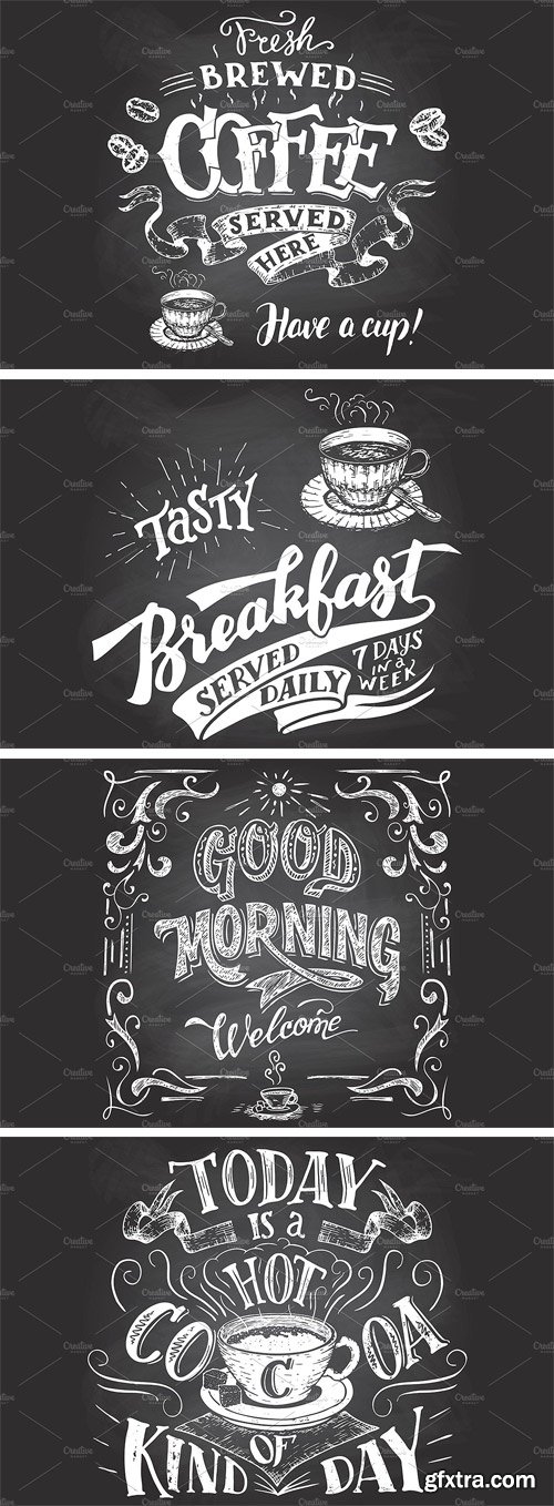 CM 1527287 - Coffee Chalkboard Signs Set