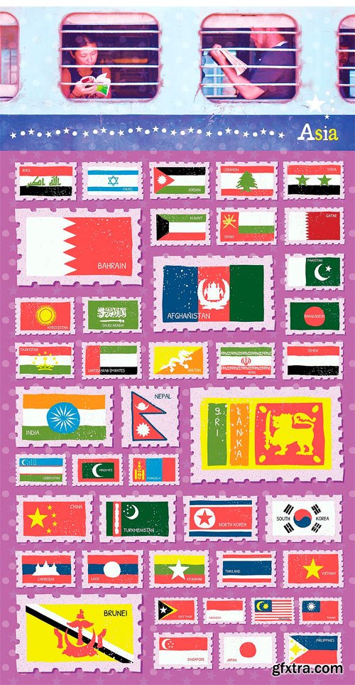 CM 1511538 - Flags of the World - Vector Icons