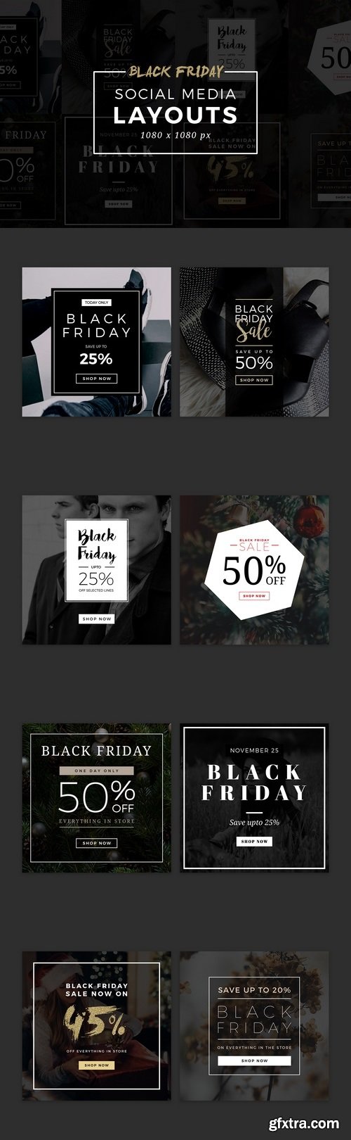 Black Friday Social Media Layouts