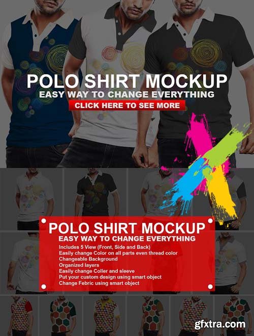 CM - Polo Shirt Mockup 1614192