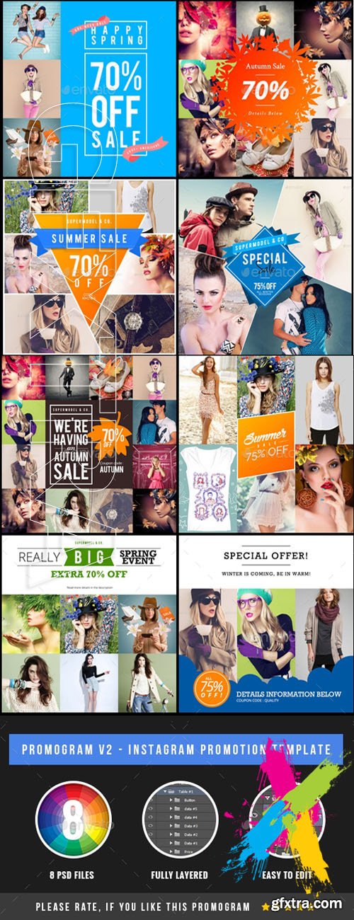 Graphicriver - Promogram Vol 02 - Instagram Promotion Template 20145570