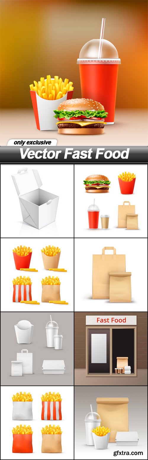 Vector Fast Food - 9 EPS