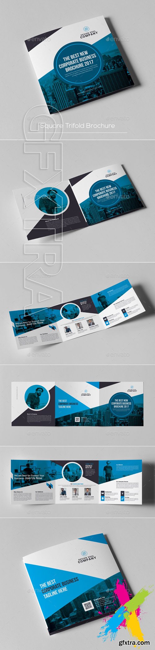 Graphicriver - Square Trifold Brochure 20144741