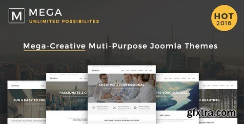 ThemeForest - Mega v1.2 - Responsive Multi-Purpose Joomla Theme 17245004