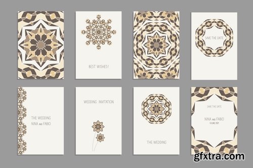 Invitation card flyer banner wedding party summer holiday birthday 25 EPS