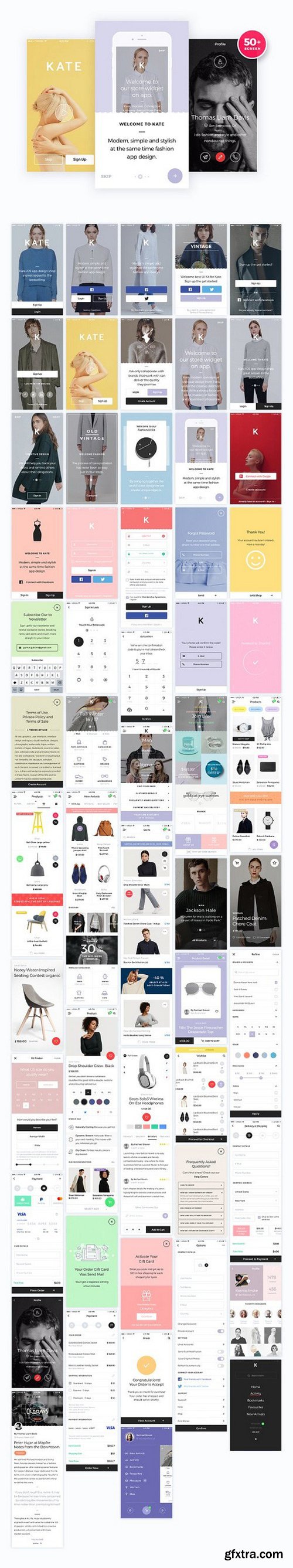 CM - KATE Mobile UI / UX Kit 1518114