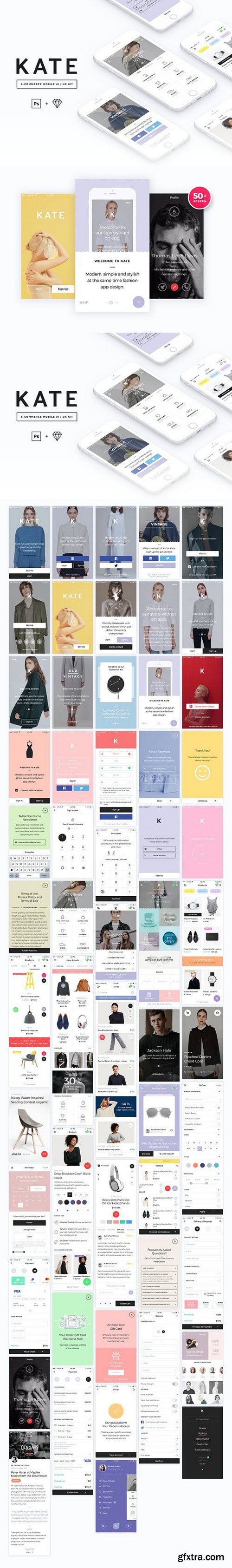 CM - KATE Mobile UI / UX Kit 1518114