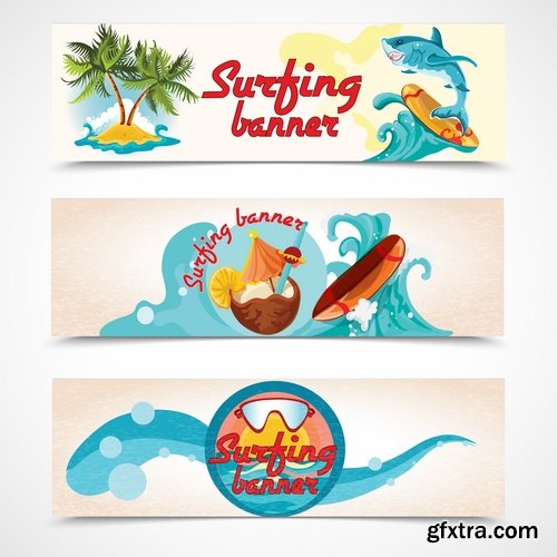 Tourist advertising banner booklet brochure magazine cover 15 EPS