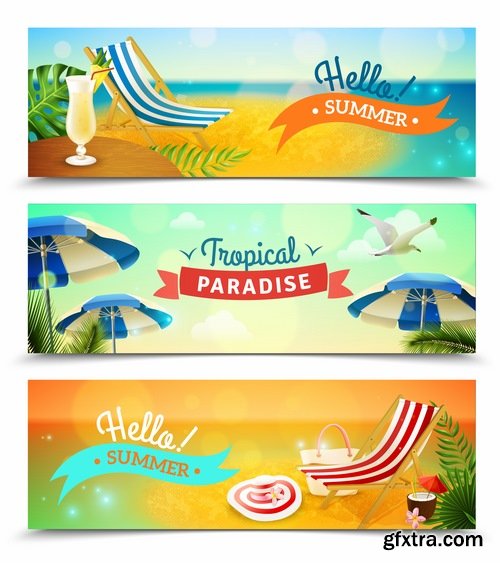 Tourist advertising banner booklet brochure magazine cover 15 EPS