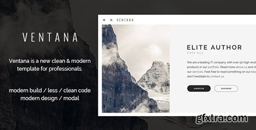 ThemeForest - Ventana v1.0 - Simple User Interface Template - 19865366