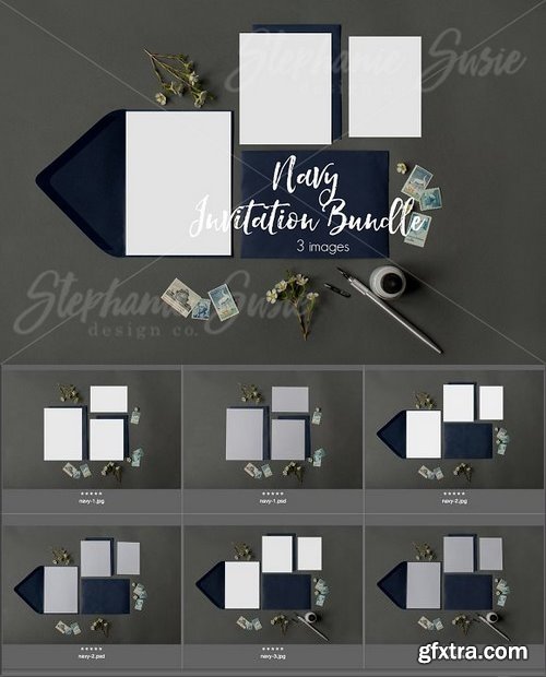 CM - Navy Invitation Lay Bundle 1309048