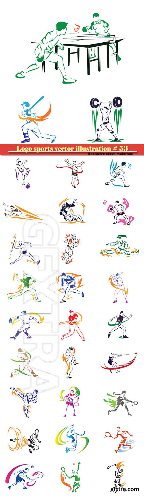 Logo sports vector illustration template # 53