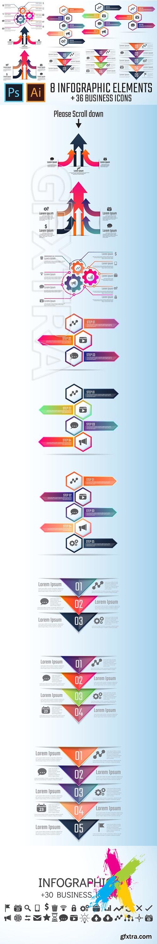 CM - Arrow Infographics Template Vol.4 1611206