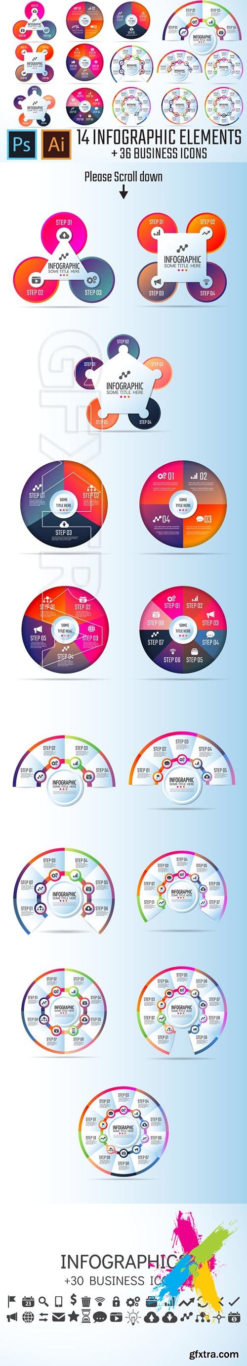 CM - Circle Infographics Template Vol.6 1611203