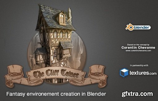 Gumroad - Blender 3D - Full course - The Cliff Tower Fantasy