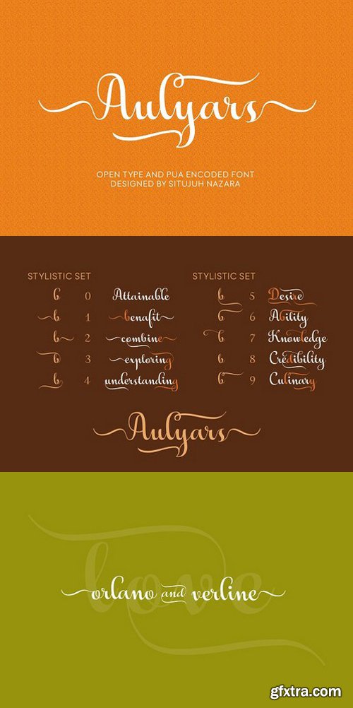 CM - Aulyars Script Font 1528078