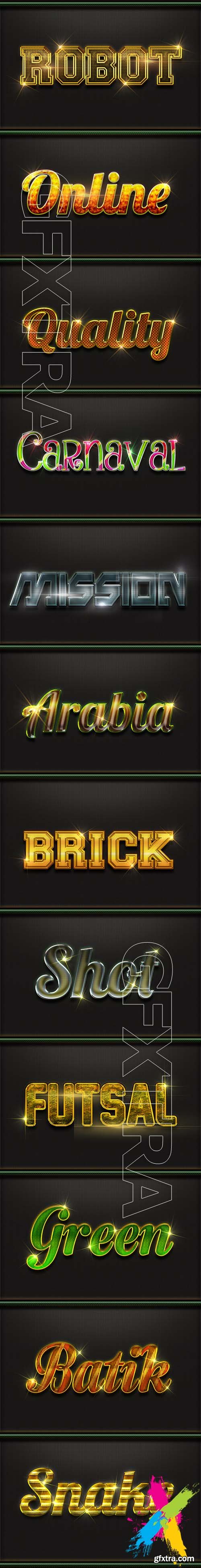 Graphicriver - 12 Photoshop Text Effect Styles 20167363