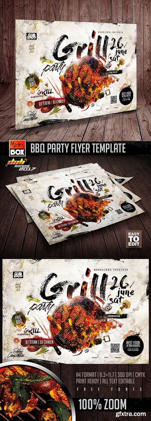GraphicRiver - BBQ Party Flyer Template - 20001974