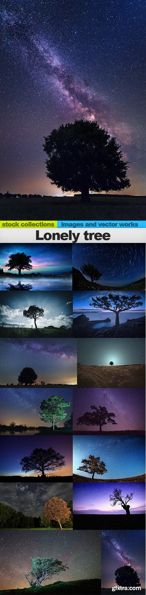 Lonely tree, 14 x UHQ JPEG
