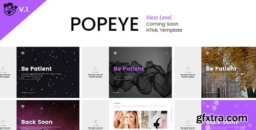 ThemeForest - Popeye v.1.0 – Next Level Responsive HTML5 Coming Soon Template 20128055