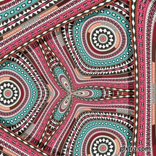 Abstract ethnic african background pattern for fabric and clothes 21 EPS