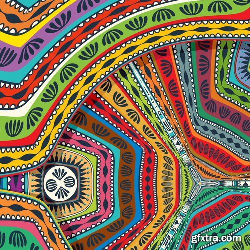 Abstract ethnic african background pattern for fabric and clothes 21 EPS