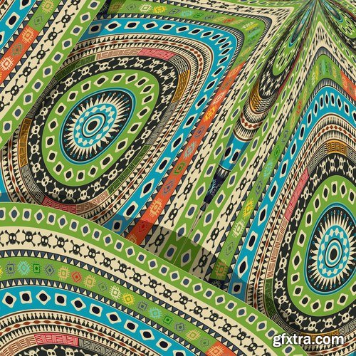 Abstract ethnic african background pattern for fabric and clothes 21 EPS