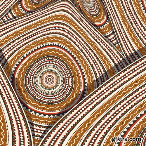 Abstract ethnic african background pattern for fabric and clothes 21 EPS