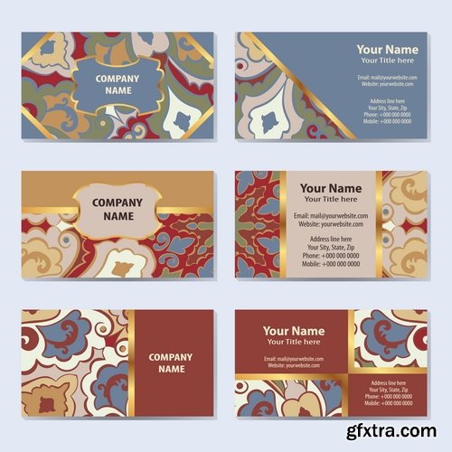 Banner sign flyer set background flyer cover book booklet business card ribbon 25 EPS