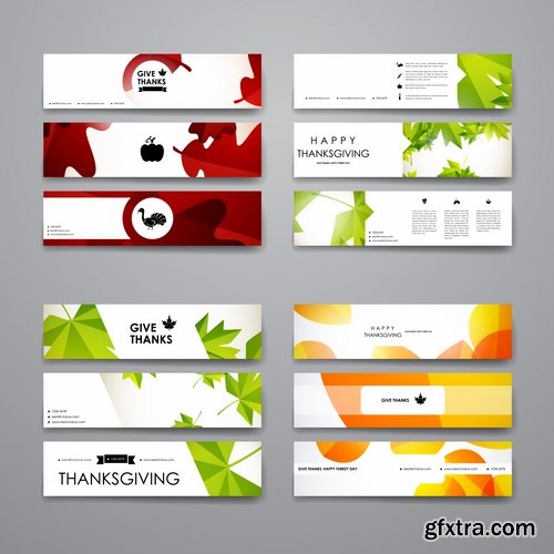 Banner sign flyer set background flyer cover book booklet business card ribbon 25 EPS