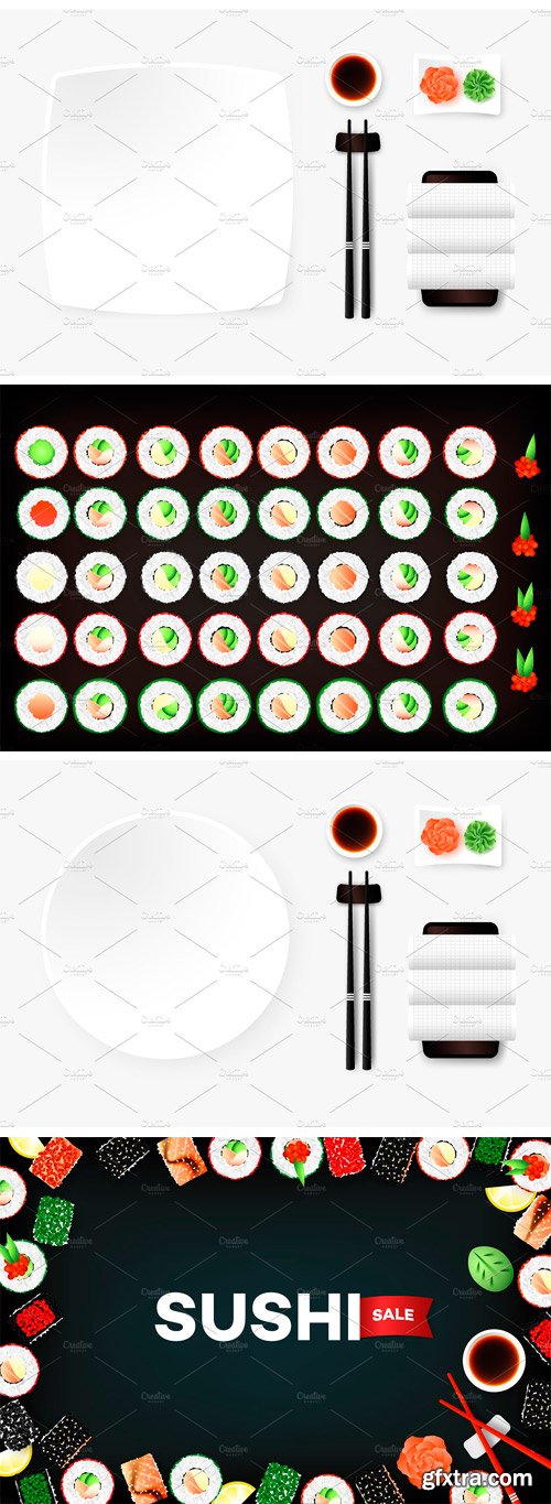 CM 1556197 - Vector Sushi Collection