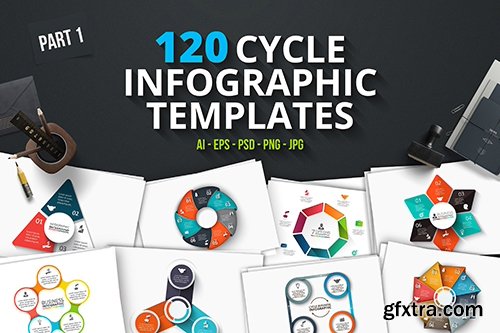 CreativeMarket 120 cycle infographics (part 1) 1229925