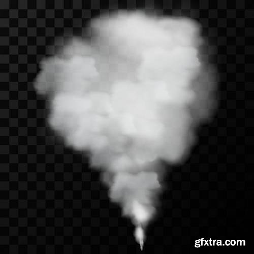 Smoke Vector on Transparent Background 5