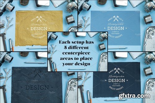 CreativeMarket Light&Feathers - Promotional Mockups 1178409