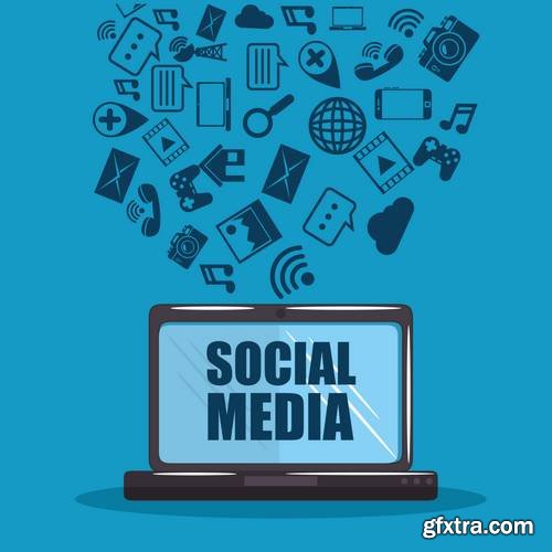 Social Media Network Concept Vector Illustration