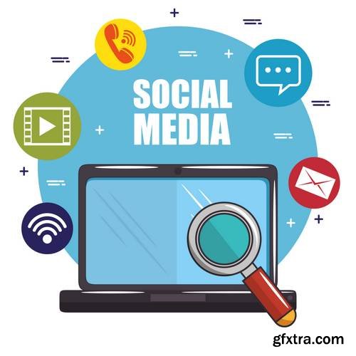 Social Media Network Concept Vector Illustration