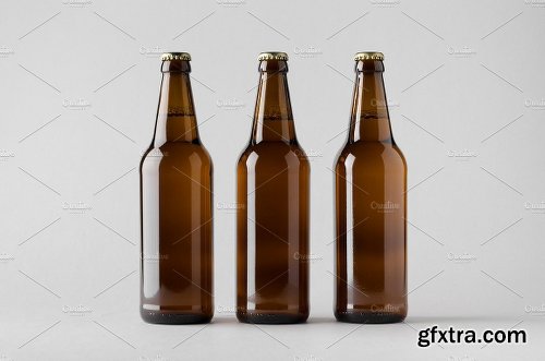 CreativeMarket Beer Bottle Mock-Up Photo Bundle 1324292