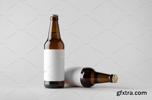 CreativeMarket Beer Bottle Mock-Up Photo Bundle 1324292