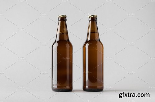 CreativeMarket Beer Bottle Mock-Up Photo Bundle 1324292