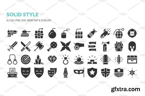 CreativeMarket Sub Categories Icons 1324074