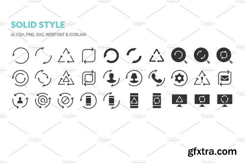 CreativeMarket Sync Icons 1324117