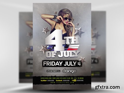 4TH of July Flyer Template