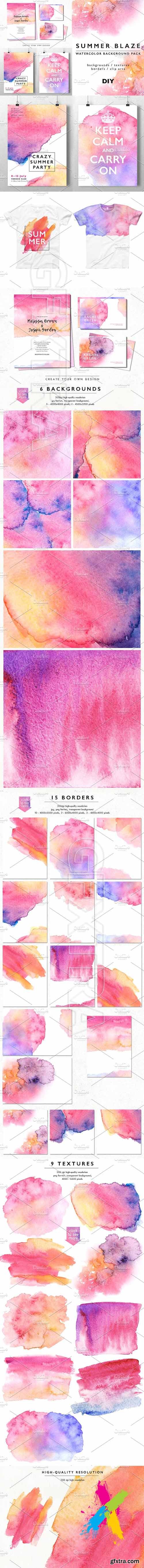 CM - Watercolor Abstract Background Pack 1614652