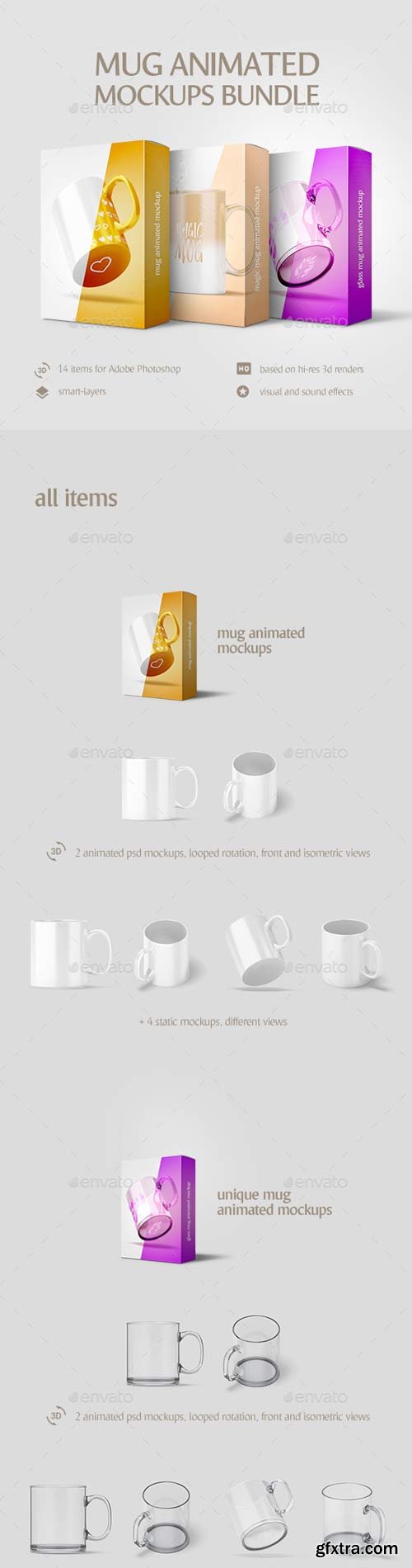 GraphicRiver - Mug Animated Mockups Bundle - 20054209