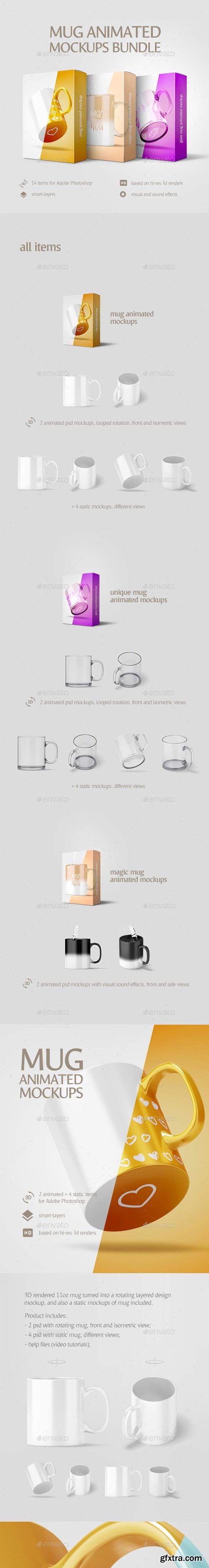 GraphicRiver - Mug Animated Mockups Bundle - 20054209